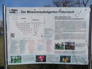 Infotafel Museumsobstgarten